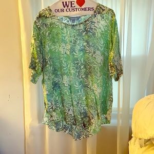 Blue ginger point blouse